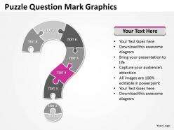 Business powerpoint templates puzzle free question mark graphics sales ppt slides
