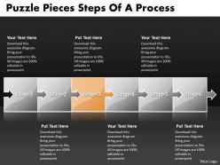 Business powerpoint templates puzzle pieces slide numbers of process sales ppt slides