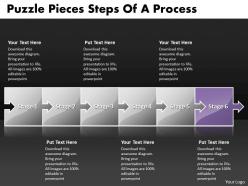 Business powerpoint templates puzzle pieces slide numbers of process sales ppt slides