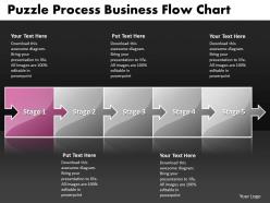 Business powerpoint templates puzzle process flow chart sales ppt slides