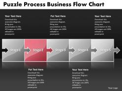 Business powerpoint templates puzzle process flow chart sales ppt slides