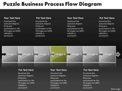 Business powerpoint templates puzzle process flow diagarm sales ppt slides