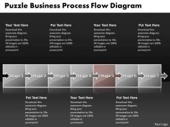 Business powerpoint templates puzzle process flow diagarm sales ppt slides