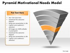Business powerpoint templates pyramid motivational needs model sales ppt slides