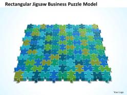 Business powerpoint templates rectangular jigsaw puzzle model sales ppt slides