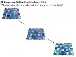 Business powerpoint templates rectangular jigsaw puzzle sample marketing plan sales ppt slides