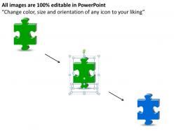 Business powerpoint templates removed puzzle piece layout sales ppt slides