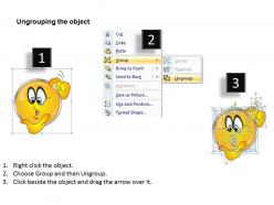 Business powerpoint templates shiney emoticon thinking face sales ppt slides