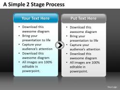 Business powerpoint templates simple 2 stage circular flow editable sales ppt slides