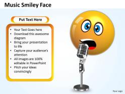 Business powerpoint templates singing smiley 123
