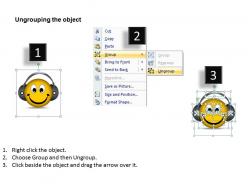 Business powerpoint templates singing smiley 123