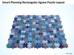 Business PowerPoint Templates smart planning rectangular jigsaw Sales Puzzle layout PPT Slides
