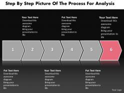 Business powerpoint templates step by picture of the process for analysis sales ppt slides