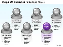 Business powerpoint templates steps of process 6 stages presentation 0812 sales ppt slides
