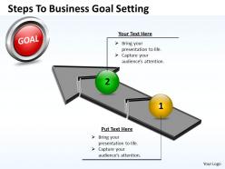 Business powerpoint templates steps to goal setting sales ppt slides