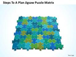 Business powerpoint templates steps to plan jigsaw sales puzzle matrix ppt slides