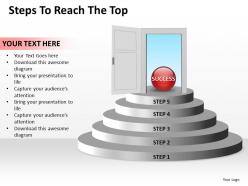 Business powerpoint templates steps to reach the top editable sales ppt slides