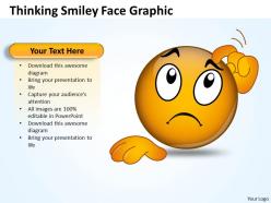 Business powerpoint templates thinking smiley face graphic sales ppt slides