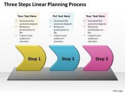 Business powerpoint templates three create macro linear planning process sales ppt slides