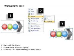 Business powerpoint templates three state diagram ppt linear flow sales slides 3 stages