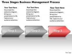 Business powerpoint templates three state diagram ppt management process sales slides
