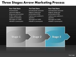 Business powerpoint templates three state ppt diagram arrow marketing process sales slides