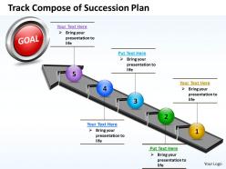Business powerpoint templates track compose of succession plan sales ppt slides