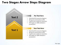 Business powerpoint templates two state diagram ppt arrow steps sales slides 2 stages
