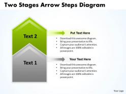 Business powerpoint templates two state diagram ppt arrow steps sales slides 2 stages