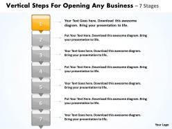 Business powerpoint templates vertical steps for opening any sales ppt slides
