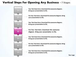 Business powerpoint templates vertical steps for opening any sales ppt slides