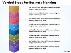 Business powerpoint templates vertical steps for planning sales ppt slides