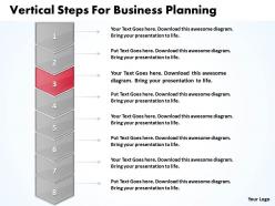 Business Powerpoint Templates Vertical Steps For Planning Sales Ppt Slides