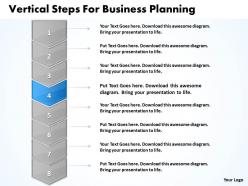 Business Powerpoint Templates Vertical Steps For Planning Sales Ppt Slides