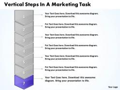 Business powerpoint templates vertical steps marketing task sales ppt slides