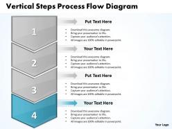 Business powerpoint templates vertical steps process flow diagram sales ppt slides
