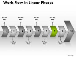 Business powerpoint templates work flow linear phases sales ppt slides 8 stages