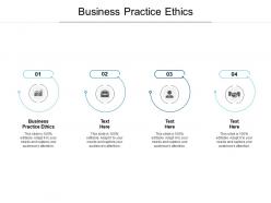 Business practice ethics ppt powerpoint presentation samples cpb