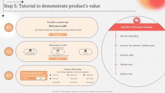 Business Practices Customer Onboarding Step 5 Tutorial To Demonstrate Products Value
