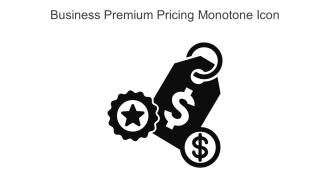 Business Premium Pricing Monotone Icon In Powerpoint Pptx Png And Editable Eps Format