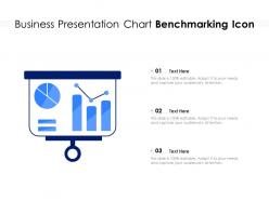 Business presentation chart benchmarking icon
