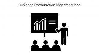 Business Presentation Monotone Icon In Powerpoint Pptx Png And Editable Eps Format