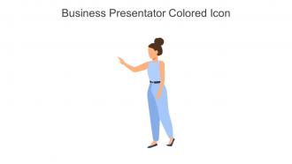 Business Presentator Colored Icon In Powerpoint Pptx Png And Editable Eps Format