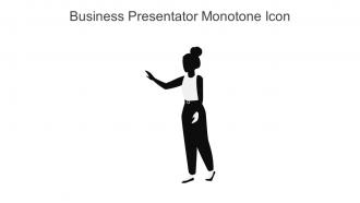 Business Presentator Monotone Icon In Powerpoint Pptx Png And Editable Eps Format