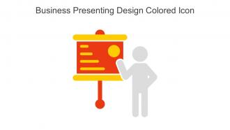 Business Presenting Design Colored Icon In Powerpoint Pptx Png And Editable Eps Format