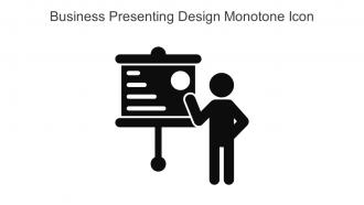Business Presenting Design Monotone Icon In Powerpoint Pptx Png And Editable Eps Format