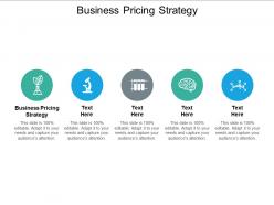 Business pricing strategy ppt powerpoint presentation slides visuals cpb