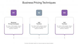 Business Pricing Techniques In Powerpoint And Google Slides Cpb