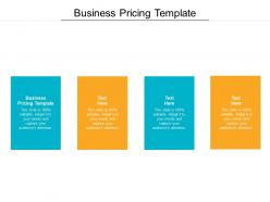 Business pricing template ppt powerpoint presentation file layouts cpb