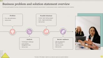 Business Problem And Solution Statement Overview
